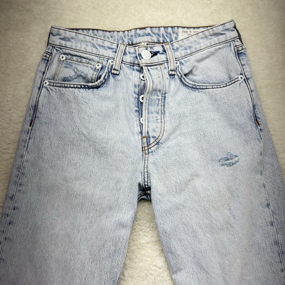 Rag & Bone Womens Maya High Rise Ankle‎ Straight Jeans 25 Distressed (27x27) - Picture 2 of 15